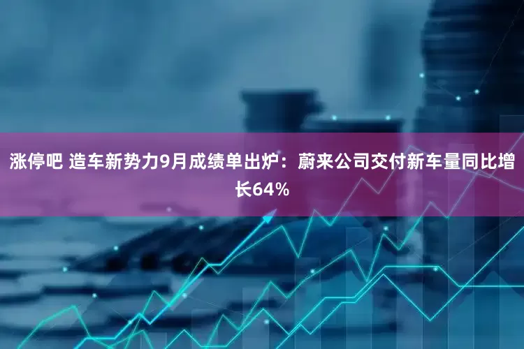 涨停吧 造车新势力9月成绩单出炉：蔚来公司交付新车量同比增长64%