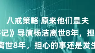 八戒策略 原来他们是夫妻，《西游记》导演杨洁离世8年，担心的事还是发生